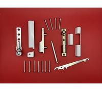 Aubi Siegenia Si EW001 EB005 LL005 Set de côtés à bande DIN droite e réglage et capuchons blancs