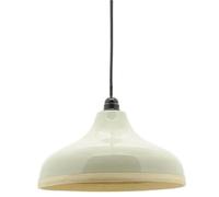 AUBRY GASPARD - Abat-jour Bambou Laqué Beige Ø35 cm x 18 cm - Finition Naturelle - Léger, Élégant pour Suspension - Abat-jour Seul, Sans Équipement Électrique