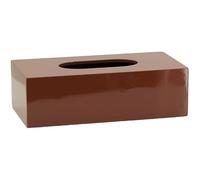 AUBRY GASPARD - Boîte à Mouchoirs Médium Laqué Brun - 25 x 12 x 7 cm - Déco | Médium laqué brun · 25 x 12 x 7 cm · Modèle sans fond · Se pose sur la boîte du commerce · Salon, bureau et salle de bains