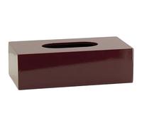 AUBRY GASPARD - Boîte à Mouchoirs Médium Laqué Prune - 25 x 12 x 7 cm | Médium laqué prune · 25 x 12 x 7 cm · Modèle sans fond · Se pose sur la boîte du commerce · Salon, bureau et salle de bains