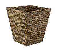 AUBRY GASPARD - Corbeille à Papier en Rotin - Style Antique - Maison - Dimensions 30 x 30 x 35 cm - Idéale pour Bureau et Salon - Design Élégant et Pratique