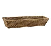 AUBRY GASPARD - Corbeille Banneton Rotin Antique - 45 x 12 x 9 cm - Finition Antique - Conception Artisanale - Idéale pour Présentation de Pain - Parfaite pour Arts de la Table et Service de Fruits