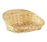 AUBRY GASPARD - Corbeille De Présentation en Éclisse Naturelle 40X31X4-15 cm - Design Épuré en Éclisse Blanche - Idéale pour Brunch - Buffet Ou Décoration - Couleur Blanche - Taille 40X31X4-15