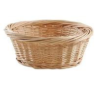 AUBRY GASPARD - Corbeille Ronde en Osier Blanc - Ø 37 cm x Hauteur 14 cm - Poids 0,48 kg - Idéale pour Rangement et Décoration Intérieure - Style Élégant et Naturel - Parfaite pour Salon ou Cuisine