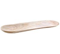 AUBRY GASPARD - Grand Plateau Oval en Bois - Paulownia Léger et Résistant - Dimensions 60 x 19 x 4 cm - Idéal pour Centre de Table Décoratif - Cuisine et Arts de la Table - Élégant et Fonctionnel