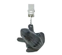 AUBRY GASPARD - Lot de 4 Poids de Nappe en Fonte - Forme de Grenouille avec Pinces Clip - Idéal pour Maintenir Votre Nappe avec Élégance et Stabilité - Accessoire Table - Résistant aux Intempéries
