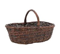 AUBRY GASPARD - Panier Champignons en Osier Brut - 51 x 35 x 32 cm - Fabrication Artisanale - Idéal Récolte et Décoration - Structure Élégante - Parfait Amateurs Nature et Champignons