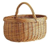 AUBRY GASPARD - Panier en osier buff - 45x34x24 cm
