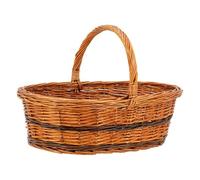 AUBRY GASPARD Panier Lucette en Osier Buff Bas