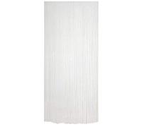 AUBRY GASPARD - Rideau Fil de Porte en Polyester Blanc - Dimensions L 90 x H 200 cm - Passant de 6 cm - Usage Intérieur - Apporte Élégance et Lumière à Votre Décoration - Vendu sans Tringle