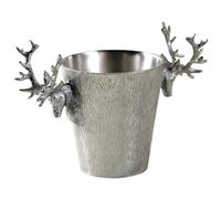 AUBRY GASPARD - Seau à Champagne Cerf Aluminium - Design Élégant - Dimensions 35x18x22 cm - Idéal Réceptions et Dîners - Touche de Luxe et Originalité à Votre Table - Utilisation Intérieure