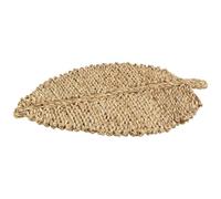 AUBRY GASPARD - Sets de Table en Jonc - Feuilles - Jonc de Mer Naturel - Lot de 4 - Longueur 49-53 cm - Largeur 32 cm - Hauteur 2 cm - Poids 1.25 kg - Idéal pour Décoration de Table