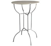AUBRY GASPARD - Table Haute Mange-Debout en Métal Laqué - Finition Gris Antique - Ø 70 cm x Hauteur 104 cm - Livrée en Kit - Design Intemporel pour Cuisine et Bar - Convivialité et Élégance Assurées