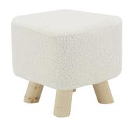 AUBRY GASPARD Tabouret carré Enfant en Coton bouclettes