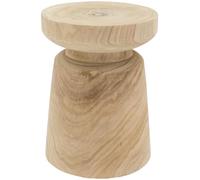 AUBRY GASPARD - Tabouret en Paulownia Naturel - Forme Bouchon - Ø30 cm H40 cm - Bois Léger et Durable - Idéal pour Salon - Cuisine Ou Chambre - Couleur Naturelle - Taille Ø30 H40