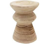 AUBRY GASPARD - Tabouret Pion en Paulownia Naturel Ø30 H40 - Design Élégant et Durable - Idéal pour Salon - Chambre Ou Cuisine - Facile À Entretenir - Naturel - 30 cm