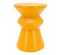 AUBRY GASPARD - Tabouret Pion en Paulownia Teinté Jaune - Ø30 cm H40 cm - Design Moderne - Matériau Durable - Polyvalent pour Salon - Chambre Ou Bureau - Jaune - 30 cm
