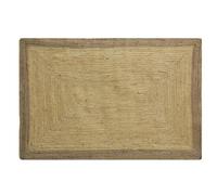 AUBRY GASPARD - Tapis en Jute Naturelle et Blanchie - 180 x 120 cm - Léger - Idéal pour Salon, Chambre ou Bureau - Texture Naturelle pour Ambiance Chaleureuse et Authentique