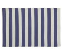 AUBRY GASPARD - Tapis Extérieur Rayures Bleu - Polypropylène Recyclé - 120 x 180 cm - Résistant UV Intempéries - Réversible Lavable Eau Savonneuse - Idéal Terrasse Jardin