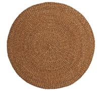 AUBRY GASPARD - Tapis Rond en Jonc de Mer Naturel - Ø 180 cm - Design Résistant - Idéal pour Salon et Chambre - Poids 7 kg - Parfait pour Une Déco Intérieure Authentique
