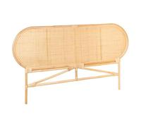 AUBRY GASPARD - Tête De Lit en Rotin Naturel pour Sommier De 140 cm - Dimensions 170X3X95 cm - Matériau Durable et Élégant - Facile d'entretien - Couleur Naturelle - Taille 140 cm