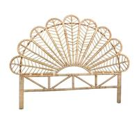 AUBRY GASPARD - Tête de Lit en Rotin Naturel Sola - Finitions Soignées - 158 x 4 x 141 cm - pour Sommier 140 cm - Livrée Montée - Design Élégant - Facile à Entretenir avec Chiffon Doux