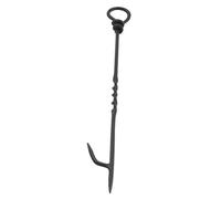 AUBRY GASPARD - Tisonnier en Fer Forgé 56 cm - Serviteur De Cheminée Élégant et Durable - Design Ergonomique - Idéal pour Cheminée et Barbecue - Couleur Noire - Taille 56 cm