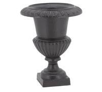 AUBRY GASPARD - Vase Médicis en Fonte Ø29 H38 pour Usage Extérieur - Design Élégant et Durable - Parfait pour Jardin et Terrasse - Couleur Noire - Taille 29 cm