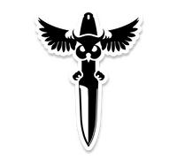 Audacious Concept Sticker - Owl Dagger