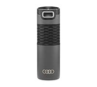 Audi Gobelet Isotherme avec Anneaux, avec Logo, 500 ml, Acier Inoxydable, Gris