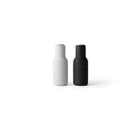 Audo Copenhagen Moulin à poivre et à sel Bottle Grinder lot de 2 Ash-carbon (couvercle en acier)