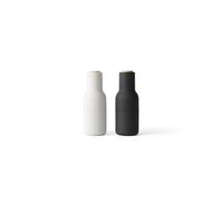 Audo Copenhagen Moulin à poivre et à sel Bottle Grinder lot de 2 Ash-carbon (couvercle en hêtre)