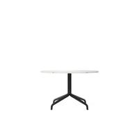 Audo Colonne Harbour Table Basse Noir/Marbre Estremoz Blanc Cassé