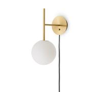 Audo Copenhagen Applique murale TR Bulb Suspended Brushed brass
