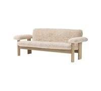 Audo Copenhagen Canapé 2 places Brasilia Natural oak-Nature sheepskin curly