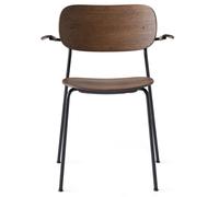 Audo Copenhagen Chaise Co avec accoudoirs Chêne teinté foncé