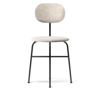 Audo Copenhagen Chaise de table à manger Afteroom pieds noirs housse tissu Maple 222
