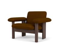 Audo Copenhagen Fauteuil Brasilia low back Dark oak-Baru 0450