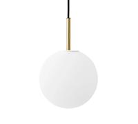 Audo Copenhagen Lampe à suspension TR Laiton Verre Opalee mat