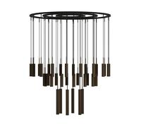 Audo Copenhagen Lampe chandelier Tubulaire 38 Anodized bronzed