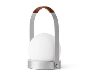 Audo Copenhagen Lampe de table portable Carrie Aluminium brossé