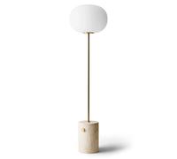 Audo Copenhagen Lampadaire JWDA Marbre travertin et laiton