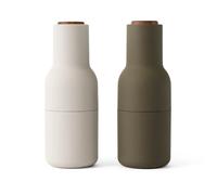 Audo Copenhagen Moulin à poivre et à sel Bottle Grinder lot de 2 Hunting green-beige