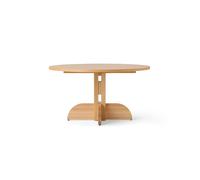 Audo Copenhagen Puffin Dining Table - chêne plaqué naturel Placage de chêne naturel. Ø140 cm