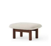 Audo Copenhagen Repose-pieds Brasilia Moss 11 gris-structure en noyer