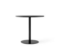 Audo Copenhagen Table à manger Harbour Column Oak black-structure noire. Ø80 cm