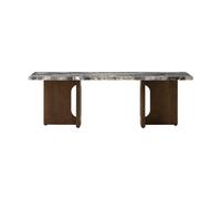 Audo Copenhagen Table basse Androgyne 45x120 cm Grey galaxy-chêne foncé