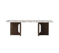 Audo Copenhagen Table de salon Androgyne Chêne foncé-Calacatta viola