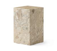 Audo Copenhagen Table d’appoint Plinth tall 30x30x51 cm Kunis Breccia