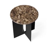 Audo Copenhagen Table d'appoint Androgyne. plateau de table Emparador. Ø42 cm
